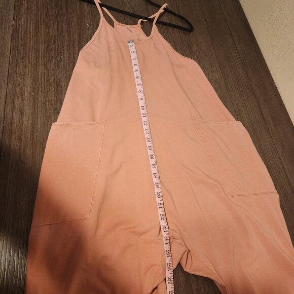 Free People Hot Shot Jumpsuit NWT Pink Small- Hole - Picture 6 of 16